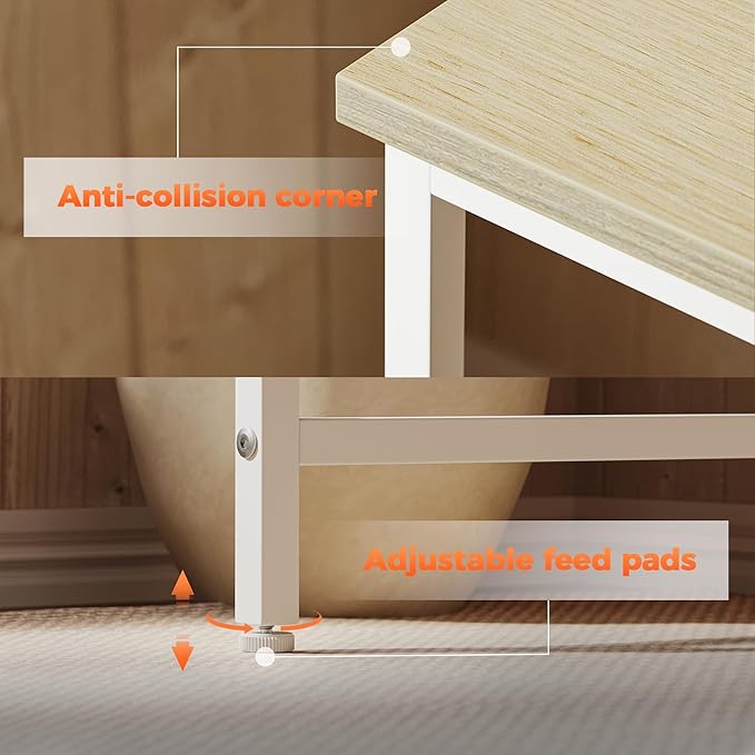 Mericonia Computer Desk, Gaming Desk for Small Spaces, Modern Simple Style Table for Home Office, Study Student Writing Table
