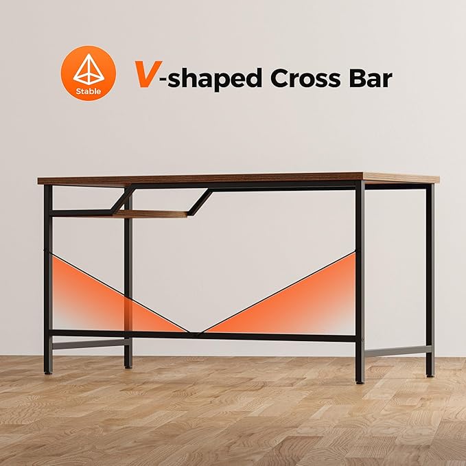 Mericonia Computer Desk, Gaming Desk for Small Spaces, Modern Simple Style Table for Home Office, Study Student Writing Table